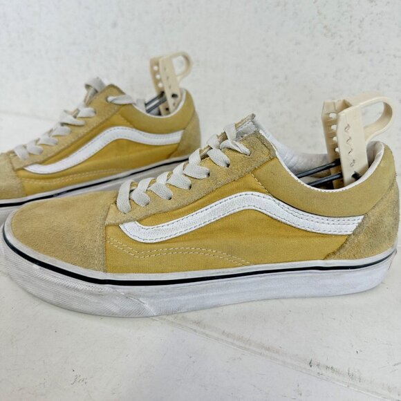 Vans Skate Old Skool Suede Canvas Shoes Banana Yellow Mens 6 Womens 7.5 - Picture 7 of 12